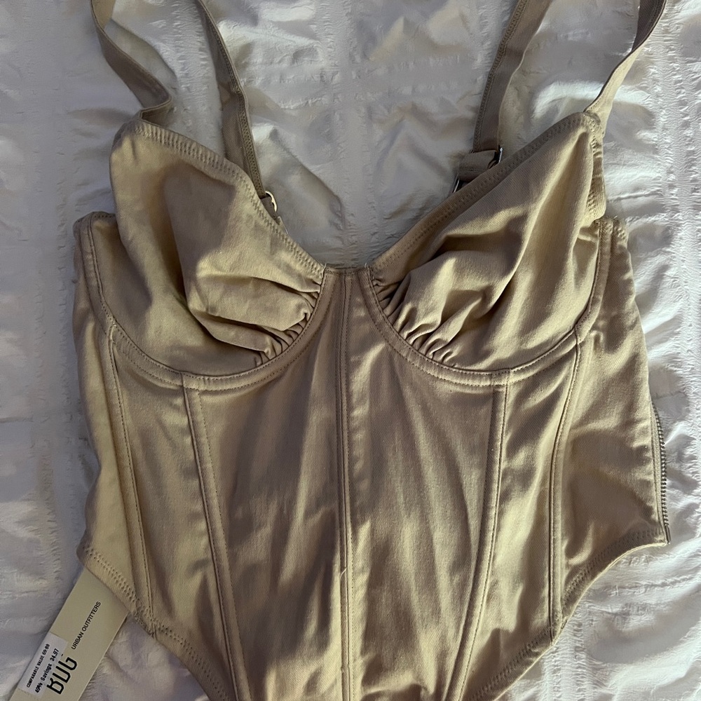 PacSun Beige Corset Top